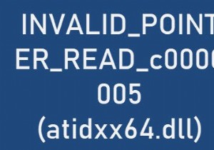 Windows 10 এ এজ ব্যবহার করার সময় INVALID_POINTER_READ_c0000005 (atidxx64.dll) ত্রুটি 
