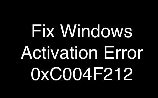 উইন্ডোজ অ্যাক্টিভেশন ত্রুটি 0xC004F212 ঠিক করুন 