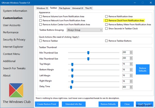 Windows 10 ঘড়ি অনুপস্থিত, অদৃশ্য বা কালো 