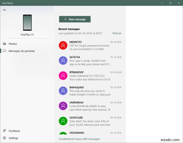 আপনার ফোন অ্যাপ:iPhone বা Android ফোন থেকে Windows 10 PC-এ মিরর কন্টেন্ট 