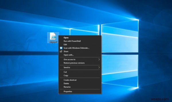 Windows 10-এ PS1 ফাইল কনটেক্সট মেনুতে অ্যাডমিনিস্ট্রেটর হিসেবে রান যোগ করুন বা সরান 