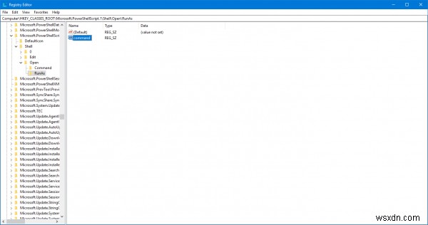 Windows 10-এ PS1 ফাইল কনটেক্সট মেনুতে অ্যাডমিনিস্ট্রেটর হিসেবে রান যোগ করুন বা সরান 