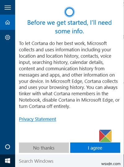 Windows 10 এ Cortana সক্ষম করুন এবং সেট আপ করুন 