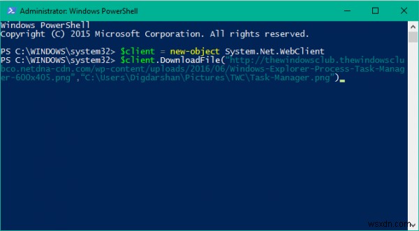 Windows 10 এ PowerShell ব্যবহার করে কিভাবে একটি ফাইল ডাউনলোড করবেন 