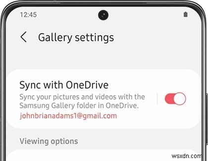 Samsung ক্লাউড থেকে OneDrive-এ যান 