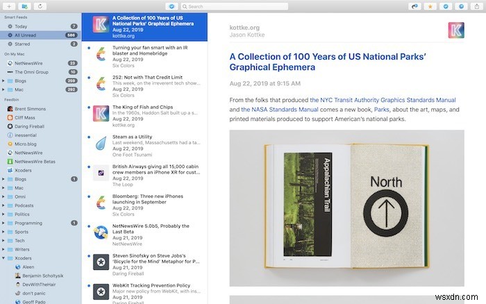 macOS-এর জন্য সেরা RSS রিডার অ্যাপগুলির মধ্যে 5টি৷ 