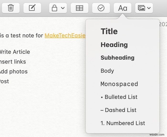 কিভাবে macOS Notes অ্যাপ দিয়ে শুরু করবেন 