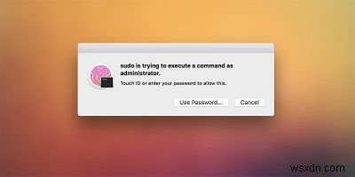 একটি ম্যাকে সুডো কমান্ড প্রমাণীকরণের জন্য কীভাবে টাচ আইডি ব্যবহার করবেন 