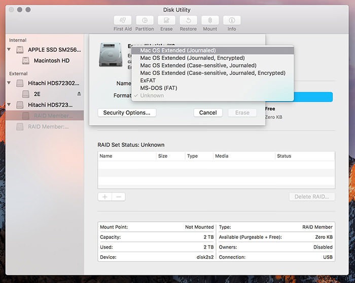 কিভাবে macOS সিয়েরাতে RAID সেট আপ করবেন 