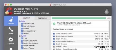 ম্যাকের জন্য CCleaner:উইন্ডোজের মতো ভালো? 