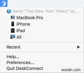 ডেস্ককানেক্ট - ম্যাক এবং আইওএস ডিভাইসের মধ্যে সহজেই ফাইল পাঠান 