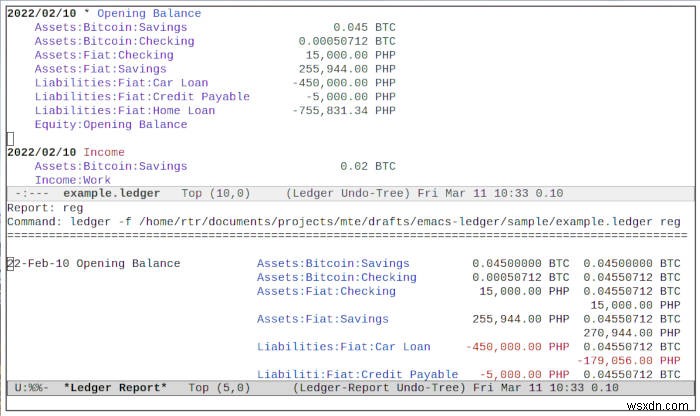 Emacs-এ লেজার মোড দিয়ে কীভাবে আপনার অর্থ পরিচালনা করবেন 