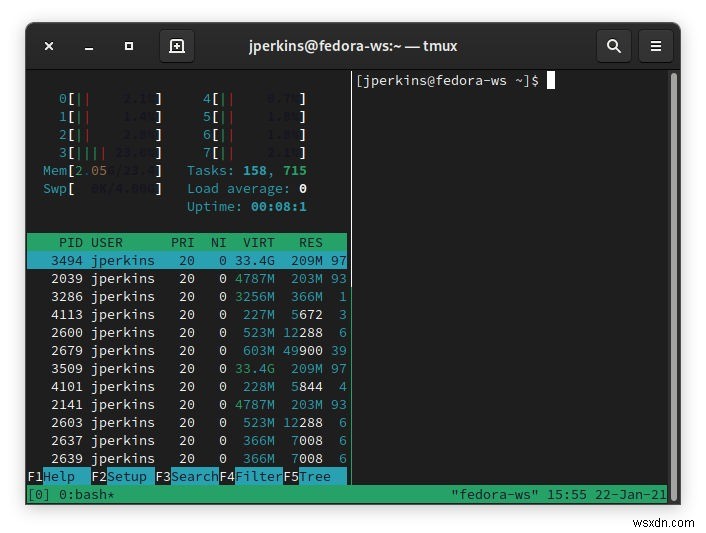 Tmux বনাম স্ক্রীন:সেরা টার্মিনাল মাল্টিপ্লেক্সার কোনটি? 