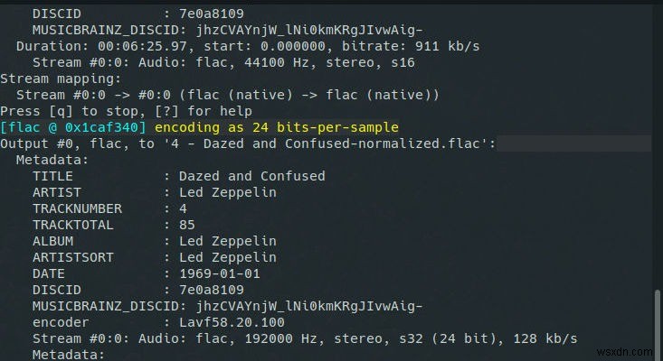 FFMPEG এর সাথে আপনার সঙ্গীত ফাইলগুলিকে সামঞ্জস্য করুন এবং স্বাভাবিক করুন৷ 