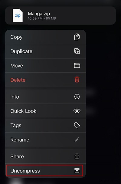 আইওএস ফাইল অ্যাপে কীভাবে ফাইল জিপ এবং আনজিপ করবেন 