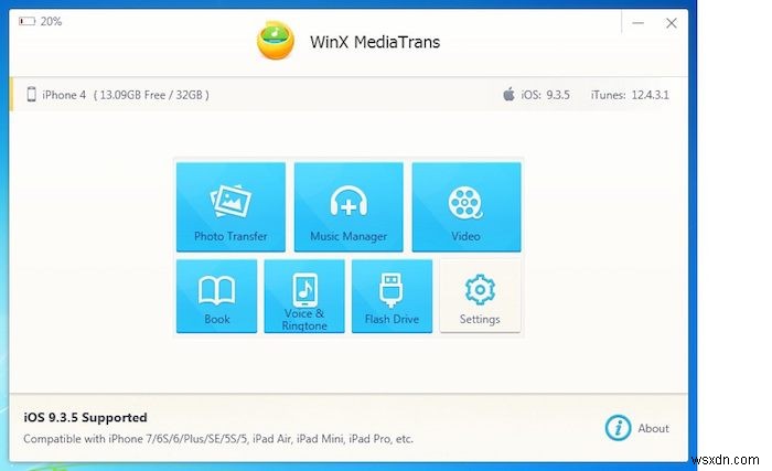 iOS ফাইল স্থানান্তরের জন্য WinX MediaTrans - পর্যালোচনা এবং উপহার 