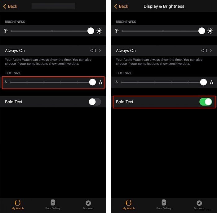 আপনার অ্যাপল ওয়াচে পাঠ্যের আকার কীভাবে বাড়ানো যায় 
