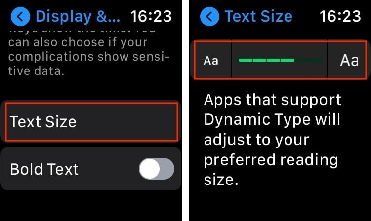 আপনার অ্যাপল ওয়াচে পাঠ্যের আকার কীভাবে বাড়ানো যায় 