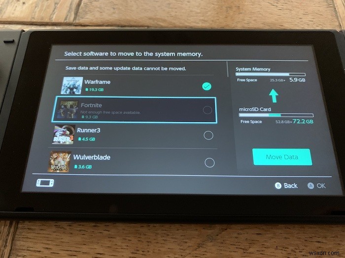 নিন্টেন্ডো স্যুইচ গেমগুলিকে কীভাবে এসডি কার্ডে সরানো যায় 