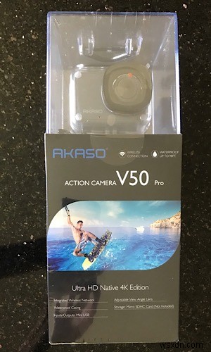 Akaso V50 Pro অ্যাকশন ক্যামেরা - পর্যালোচনা এবং উপহার 