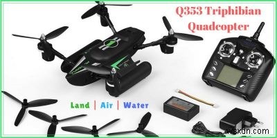 WLtoys Q353 Triphibian Quadcopter – পর্যালোচনা এবং উপহার