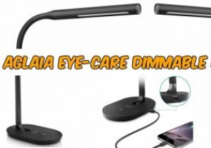 360° নমনীয় নেক এবং 3-লেভেল টাচ ডিমার সহ Aglaia ডেস্ক ল্যাম্প