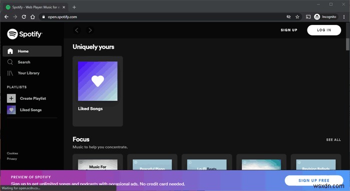 Spotify ওয়েব প্লেয়ার কাজ করছে না? এখানে সংশোধন করা হয় 