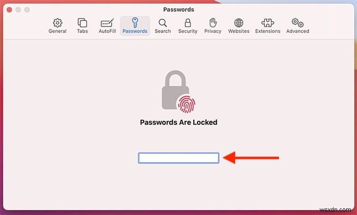 ম্যাকের সাফারিতে সংরক্ষিত পাসওয়ার্ডগুলি কীভাবে দেখতে হয় 