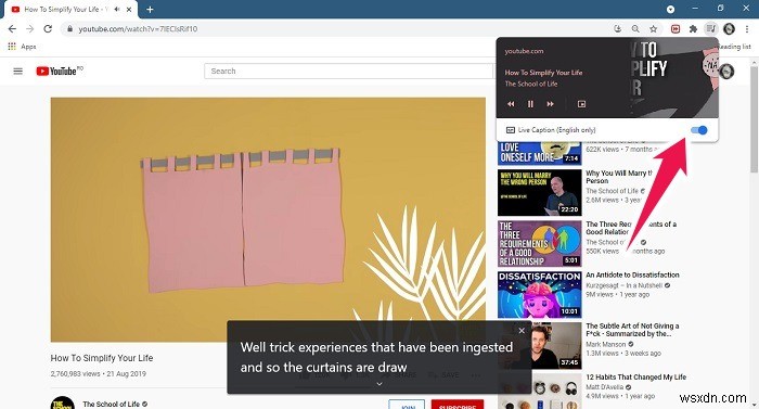ডেস্কটপের জন্য Chrome-এ ভিডিওগুলির জন্য লাইভ ক্যাপশন কীভাবে সক্ষম করবেন