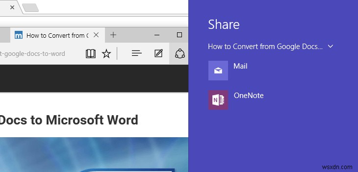 Windows 10 এ Microsoft Edge ব্যবহার করে কিভাবে ওয়েব কন্টেন্ট শেয়ার করবেন
