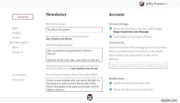 TinyLetter এর সাথে বিনামূল্যে ইমেল সাবস্ক্রিপশন পরিষেবা কীভাবে সেট আপ করবেন 