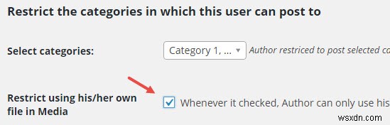 ওয়ার্ডপ্রেসের বিভাগে লেখকের অ্যাক্সেস সীমিত করা