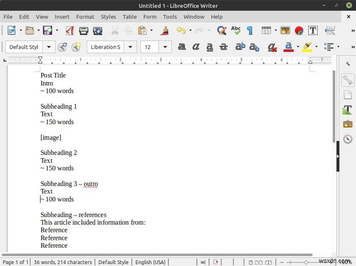 কিভাবে LibreOffice রাইটারে আপনার নিজের অটোটেক্সট টেমপ্লেট তৈরি করবেন 