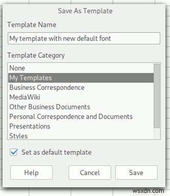 কিভাবে LibreOffice এ ডিফল্ট ফন্ট পরিবর্তন করতে হয় 