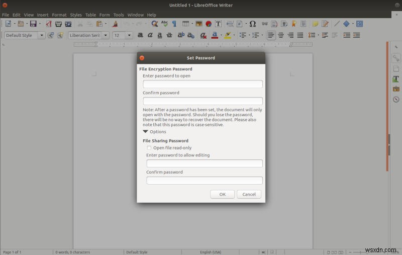 কিভাবে LibreOffice দিয়ে আপনার নথি এনক্রিপ্ট করবেন 