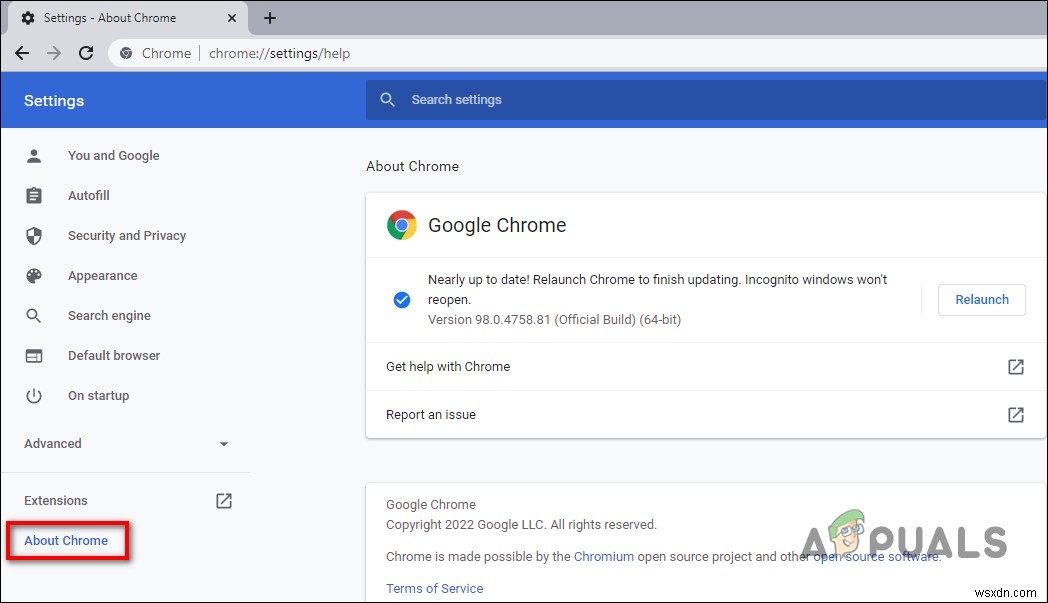 ঠিক করুন:Chrome এবং Edge-এ RESULT_CODE_MISSING_DATA ত্রুটি৷ 