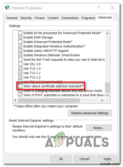 ঠিক করুন:Internet Explorer বা Edge-এ DLG_FLAGS_SEC_CERT_DATE_INVALID 