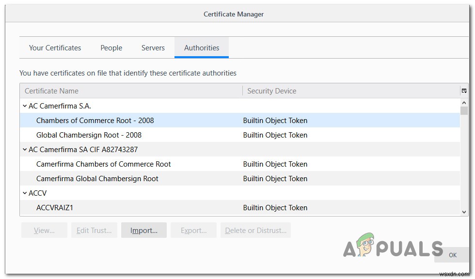 স্থির করুন:Sec_Error_Cert_Signature_Algorithm_Disabled