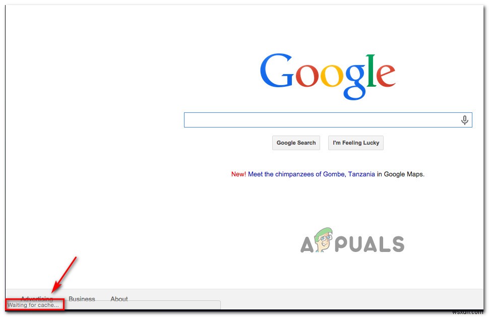 ঠিক করুন:Google Chrome  ক্যাশের জন্য অপেক্ষা করছে  