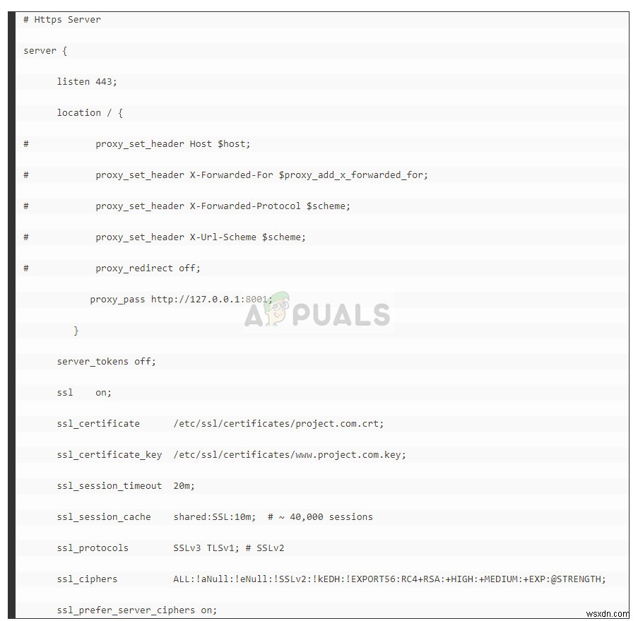 ঠিক করুন:SSL_ERROR_RX_RECORD_TOO_LONG 