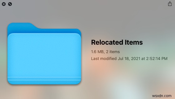 ম্যাকওএস ক্যাটালিনাতে স্থানান্তরিত আইটেম ফোল্ডার:এটি কী? এবং কিভাবে মুছে ফেলতে হয়? 