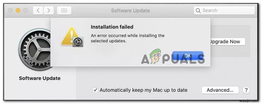 ম্যাকওএস-এ  নির্বাচিত আপডেটগুলি ইনস্টল করার সময় ত্রুটি ঘটেছে  কীভাবে ঠিক করবেন 