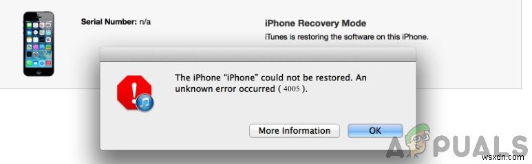 আইফোন পুনরুদ্ধার ত্রুটি 4005 কিভাবে ঠিক করবেন? 