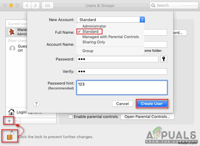 কিভাবে macOS এ একটি নতুন স্ট্যান্ডার্ড এবং অ্যাডমিনিস্ট্রেটর অ্যাকাউন্ট তৈরি করবেন 
