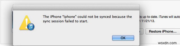 আইটিউনস সিঙ্ক সেশন শুরু করতে ব্যর্থ কীভাবে ঠিক করবেন