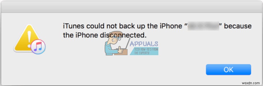 স্থির করুন:আইটিউনস আইফোন ব্যাকআপ করতে পারেনি কারণ আইফোন সংযোগ বিচ্ছিন্ন হয়ে গেছে