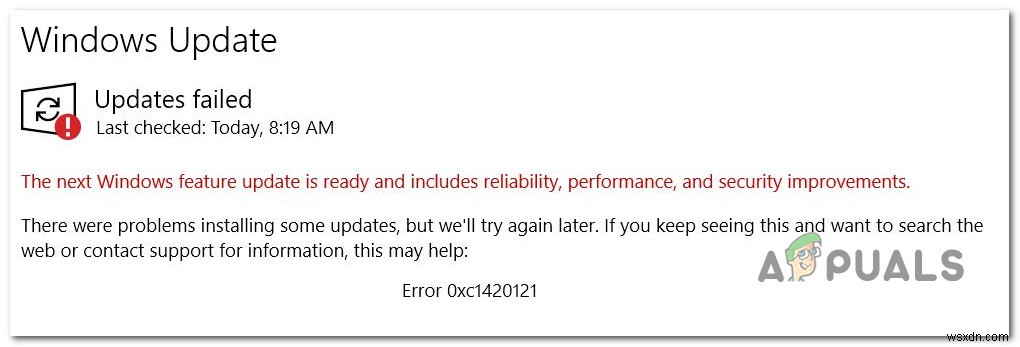 উইন্ডোজ আপডেট ত্রুটি কোড কিভাবে ঠিক করবেন:0xc1420121? 