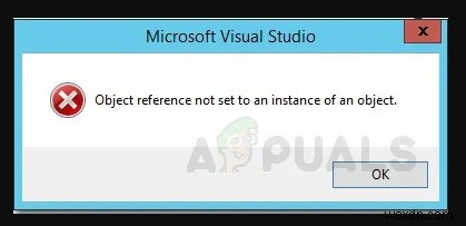 ঠিক করুন:উইন্ডোজে  অবজেক্ট রেফারেন্স একটি অবজেক্টের ইনস্ট্যান্সে সেট নয়  ত্রুটি 