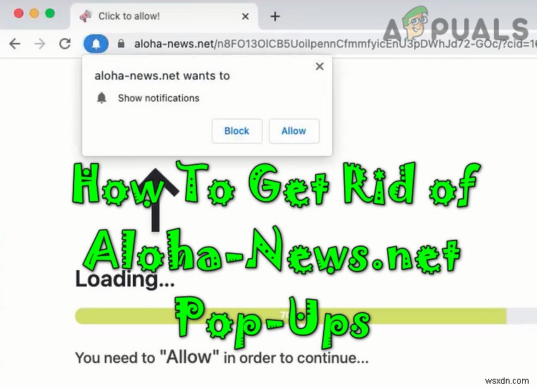 কিভাবে Aloha-News.net পপ আপ ব্রাউজিং থেকে পরিত্রাণ পেতে? 