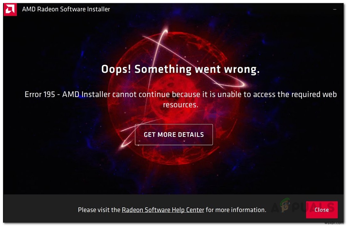 AMD ইনস্টলার ত্রুটি দেখায় 195 (ওহো! কিছু ভুল হয়েছে)? এটি কিভাবে ঠিক করা যায় তা এখানে 